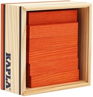 Kapla - 40 SQUARES - Colored planks orange