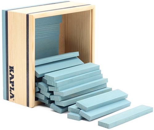 Kapla - 40 SQUARES - Colored planks light blue-2