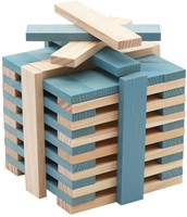 Kapla - 40 SQUARES - Colored planks light blue-3