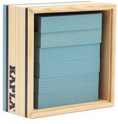 Kapla - 40 SQUARES - Colored planks light blue