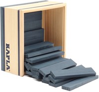 Kapla - 40 SQUARES - Colored planksdark blue-2