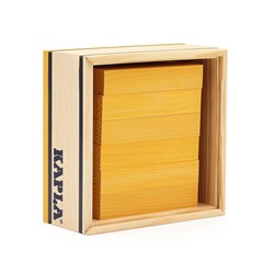 Kapla - 40 SQUARES - Colored planks yellow