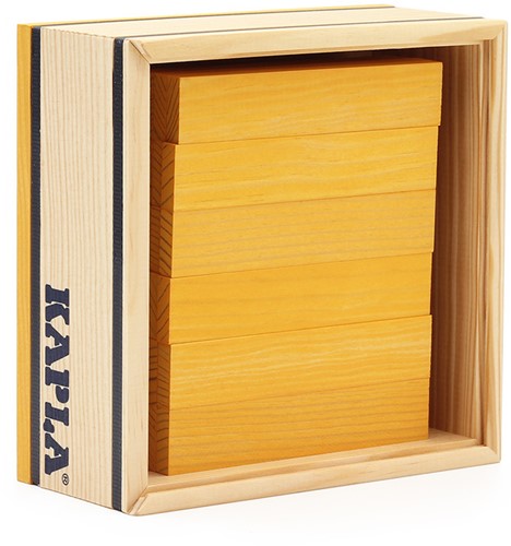 Kapla - 40 SQUARES - Colored planks yellow