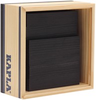 Kapla - 40 SQUARES - Colored planks black