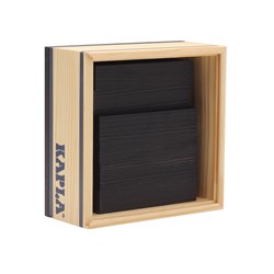 Kapla - 40 SQUARES - Colored planks black