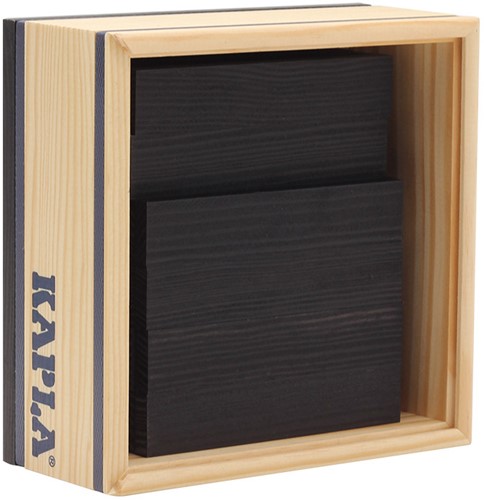 Kapla - 40 SQUARES - Colored planks black