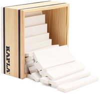 Kapla - 40 SQUARES - Colored planks white-2