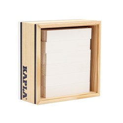 Kapla - 40 SQUARES - Colored planks white