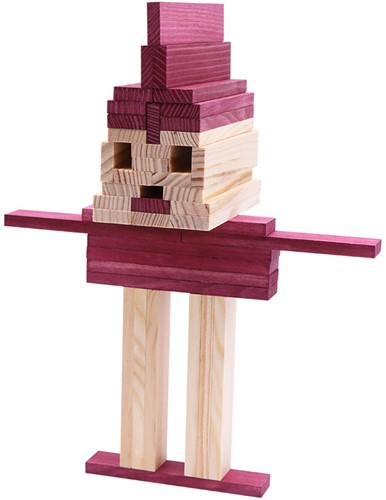 Kapla - 40 SQUARES - Colored planks purple-3