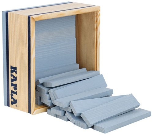 Kapla - 40 SQUARES - Colored planksgrey-2
