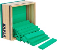 Kapla - 40 SQUARES - Colored planks light green-2
