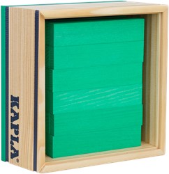 Kapla - 40 SQUARES - Colored planks light green