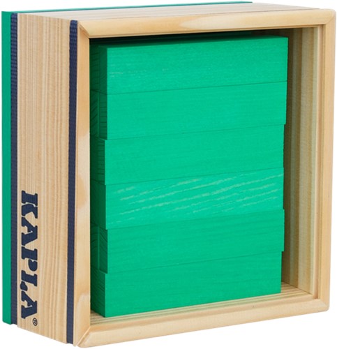 Kapla - 40 SQUARES - Colored planks light green