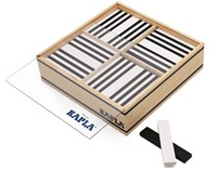 Kapla - 100 BLACK & WHITE CASE : 50 black & 50 white planks-2