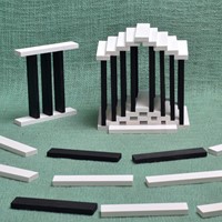 Kapla - 100 BLACK & WHITE CASE : 50 black & 50 white planks-3