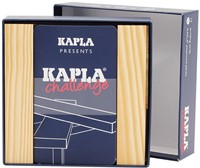 Kapla - KAPLA Challenge Dutch : 12 challenge cards & 16 natural planks-2