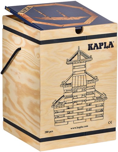 Kapla - 280 CHEST : 280 natural planks + 1 blue book