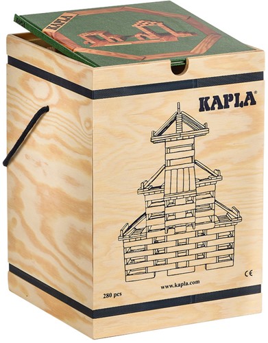 Kapla - 280 CHEST : 280 natural planks + 1 green book
