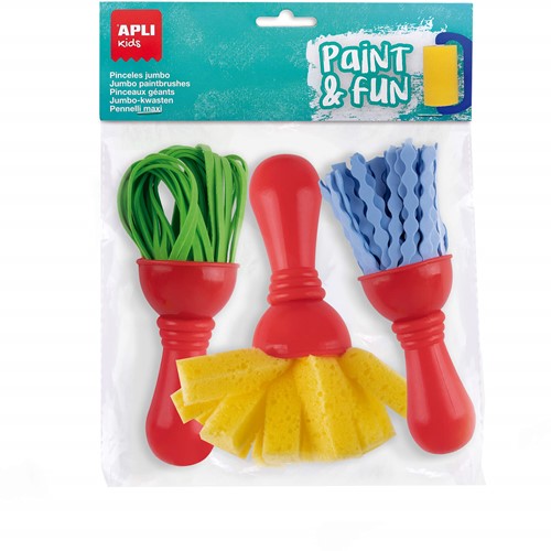 APLI - Eva & Spons Maxi Borstels 3 stuks
