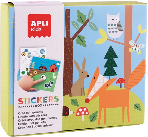 APLI - Bos Stickerkaarten (8 kaarten, 8 stickervellen)
