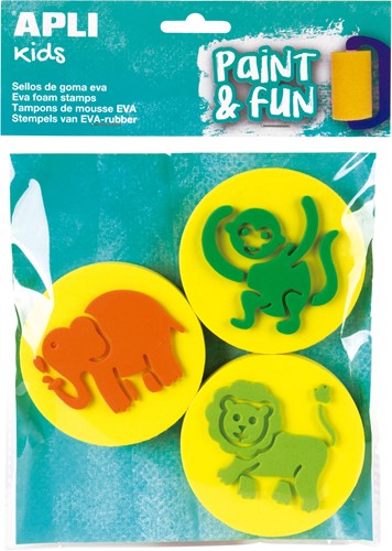 APLI - Evafoam Stempels Dieren 3 stuks