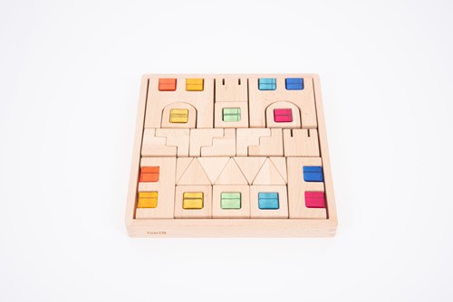 Tickit Houten Bouwstenen Met Edelstenen