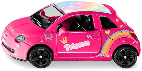 Siku Knutselset Style my Fiat 500 prinses gelimiteerde oplage metaal/kunststof roze speelgoedauto incl. stickervel voor een individueel ontwerp-2
