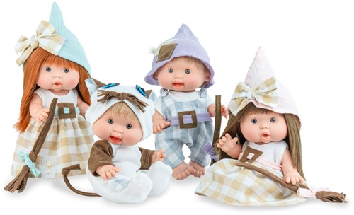 Marina Pau - Pop Nenote Forest Witches - Display 8 stuks - 26cm