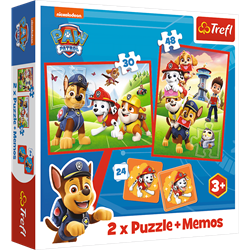 Trefl 2in1 + memos - PAW Patrol team in action / Viacom PAW Patrol