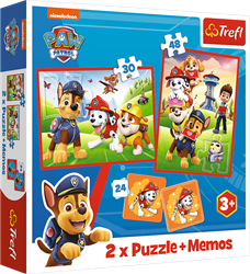 Trefl 2in1 + memos - PAW Patrol team in action / Viacom PAW Patrol