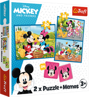 Trefl 2in1 + memos - Meet the Disney characters / Disney Standard Characters
