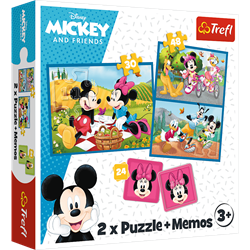 Trefl 2in1 + memos - Meet the Disney characters / Disney Standard Characters