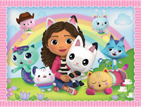 Trefl 2in1 + memos - Gabby with her Cat Friend / Universal Gabby's Dollhouse-2