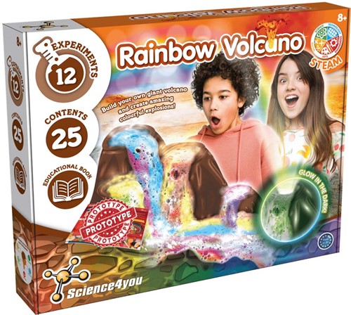 Science4you Rainbow Volcano Glow in the Dark