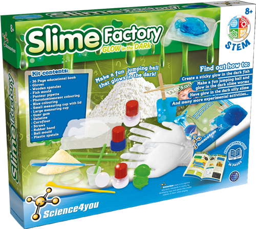 Science4you Slime Factory Glow in the Dark-2