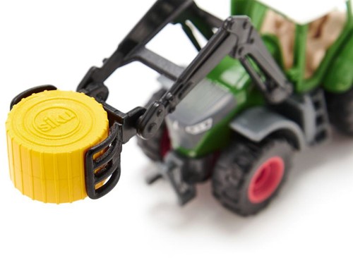 Siku Fendt met hooibalengrijper-3