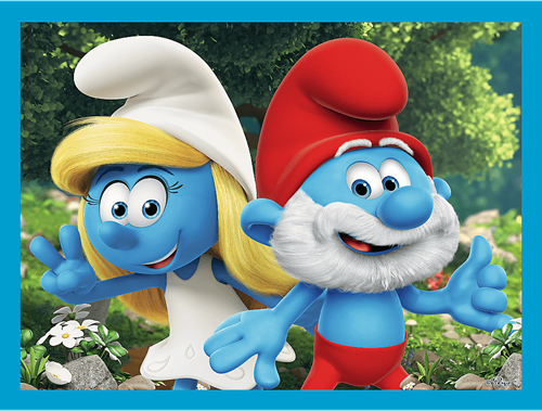 Trefl 2in1 + memos - Smurfs have fun / The Smurfs-2