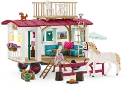 Schleich Horse Club Woonwagen voor geheime club-bijeenkomste