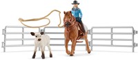 Schleich Farm World Team roping met cowgirl