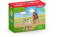 Schleich Farm World Team roping met cowgirl-3