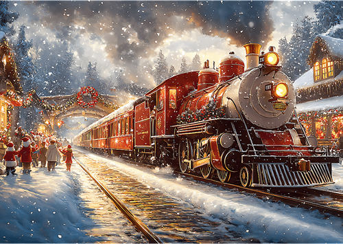 Trefl 1000 - Holiday Train-2