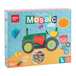 APLI - Mijn eerste houten Mozaïek (5 kaarten, 15 houten vorm