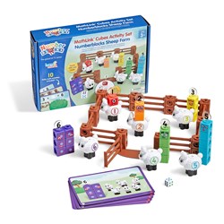 Learning Resources - MathLink® Cubes Numberblocks® Sheep Farm Activity Set