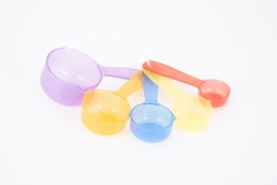 Tickit Doorschijnende Kleur Maatbekers - Pk5