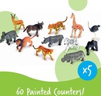 Learning Resources - Jungle Animal Counters (Set of 60)-2