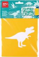 APLI - Dinosaurus Stencils 6 Stuks