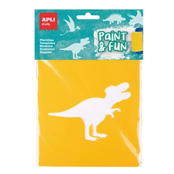 APLI - Dinosaurus Stencils 6 Stuks