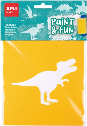 APLI - Dinosaurus Stencils 6 Stuks