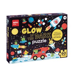 APLI - Ruimte Glow in the dark puzzel + poster (60-delig)