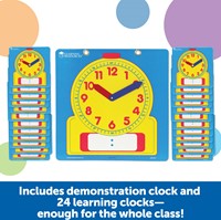 Learning Resources - Write & Wipe Clocks Classroom Set-2